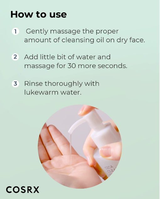COSRX Pure Fit Cica Cleansing Oil 200ml - Image 4