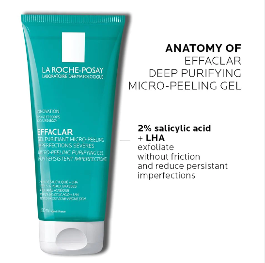 La Roche Posay Effaclar Micro-Peeling Purifying Gel 200ml - Image 2