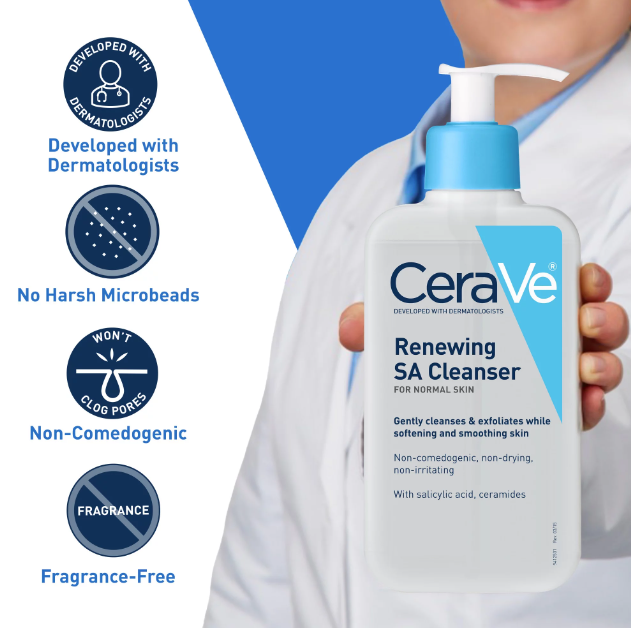 CeraVe Renewing SA Cleanser 237ml - Image 3