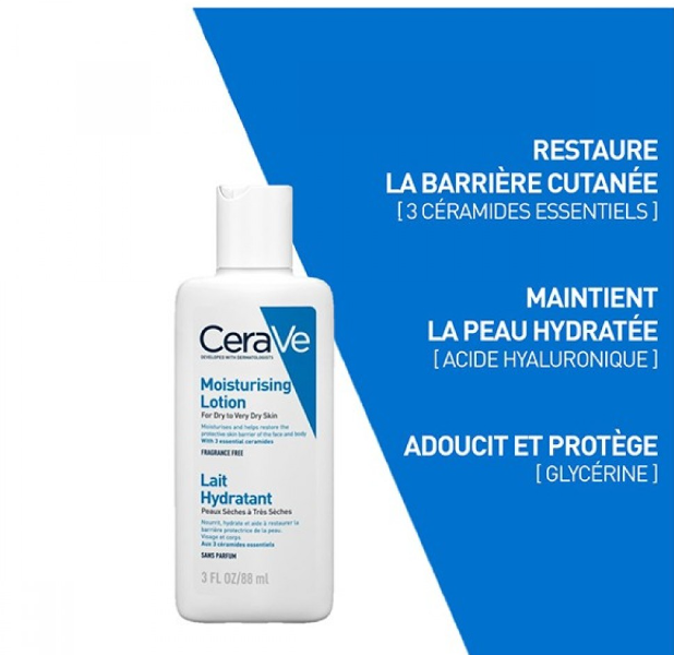 CeraVe Moisturising Lotion For Dry To Very Dry Skin 88ml - Image 3