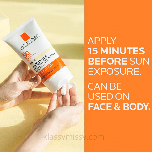 La Roche-Posay Anthelios Body & Face Gentle-Lotion Mineral Sunscreen SPF 50 120ml - Image 3