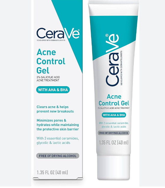 CeraVe Acne Control Gel With AHA & BHA For Acne Prone Skin 40ml Price in Bangladesh | Oil-Free Gel