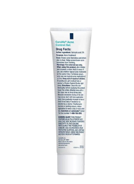 CeraVe Acne Control Gel With AHA & BHA For Acne Prone Skin 40ml - Image 2