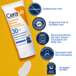 CeraVe Hydrating Mineral Sunscreen SPF 30 Face Lotion 75ml - Image 2