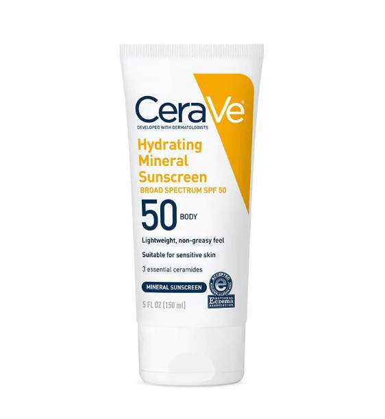 CeraVe Hydrating Mineral Sunscreen SPF 50 Body Lotion 150ml Price in Bangladesh | Broad-Spectrum Sun Protection