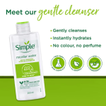 Simple Micellar Cleansing Water For Sensitive Skin 400ml - Image 3