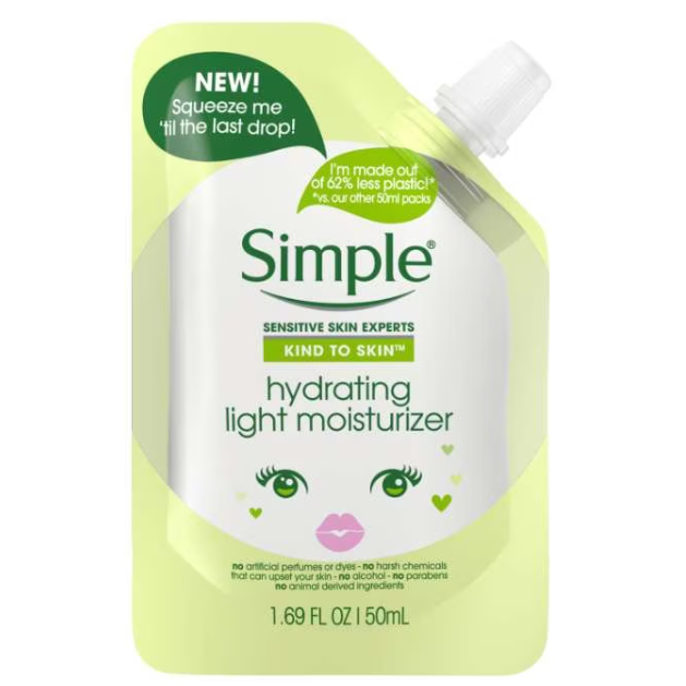 Simple Kind To Skin Hydrating Light Moisturiser MINI PACK Pouch 50ml - Image 1