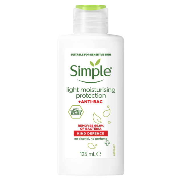 Simple Kind Defence Antibacterial Light Moisturiser 125ml - Image 1