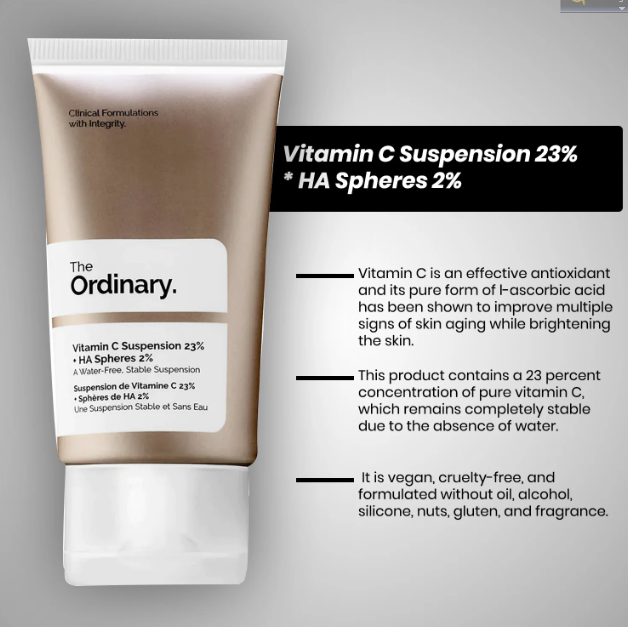 The Ordinary Vitamin C Suspension 23% + HA Spheres 2% 30ml - Image 3
