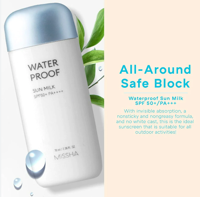 Missha Water Proof Sun Milk SPF50+ PA++++ 70 ml - Image 2