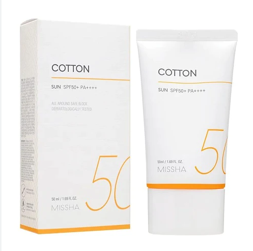 MISSHA Cotton Sun Block SPF 50+ 50ml - Image 1