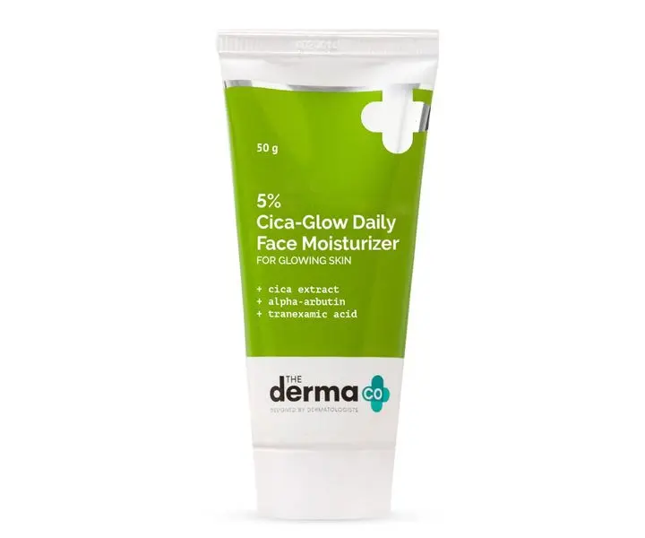 The Derma Co 5% Cica-Glow Daily Face Moisturizer 50gm - Image 1