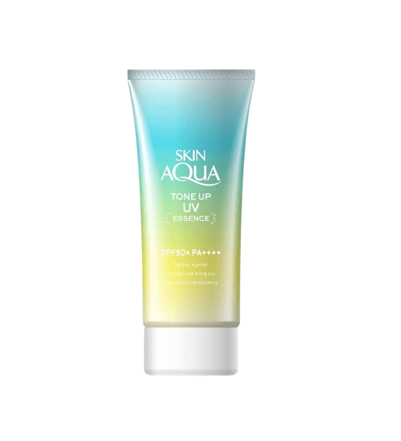 Skin Aqua Tone Up UV Essence Sunscreen SPF50+ PA++++ Mint Green 80g - Image 1