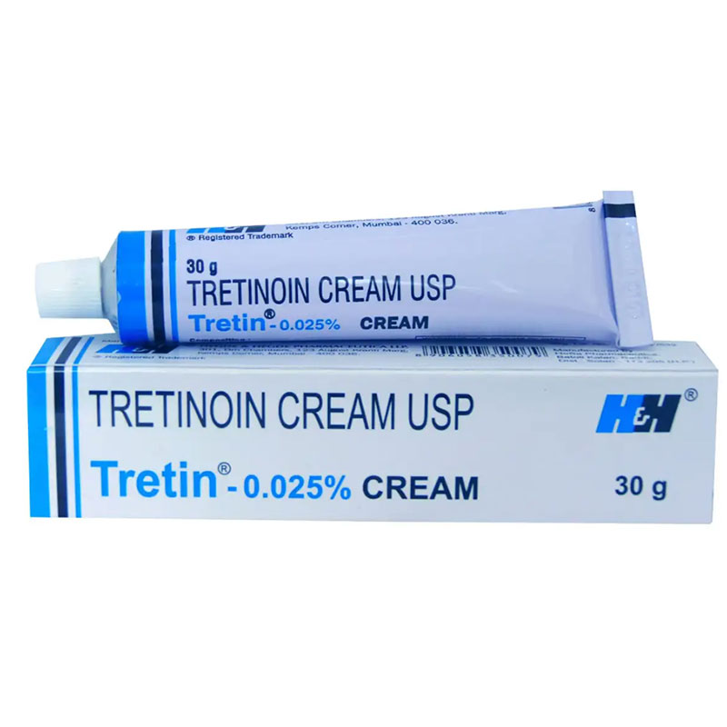 H&H Tretinoin Cream usp Tretin 0.025% 30g - Image 1