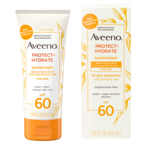 Aveeno Protect+Hydrate All Day Hydration Sunscreen 60ml SPF 60 – High Protection & Hydration | Bangladesh