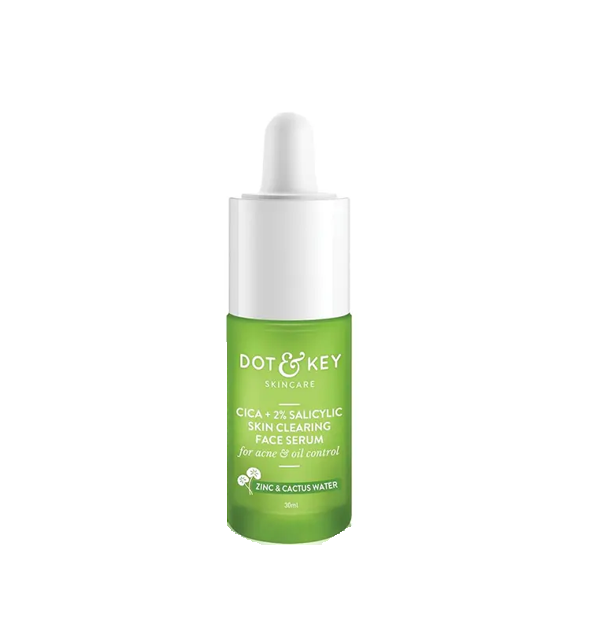 Dot & Key Cica + 2% Salicylic Acid Face Serum for Acne & Oil Control 30ml - Image 1
