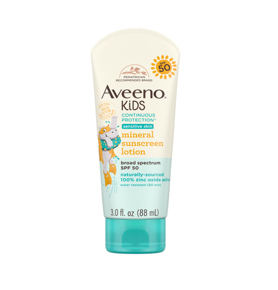 Aveeno Kids Continuous Protection SPF 50 Mineral Sunscreen 88ml – Gentle Sun Protection for Children | Bangladesh