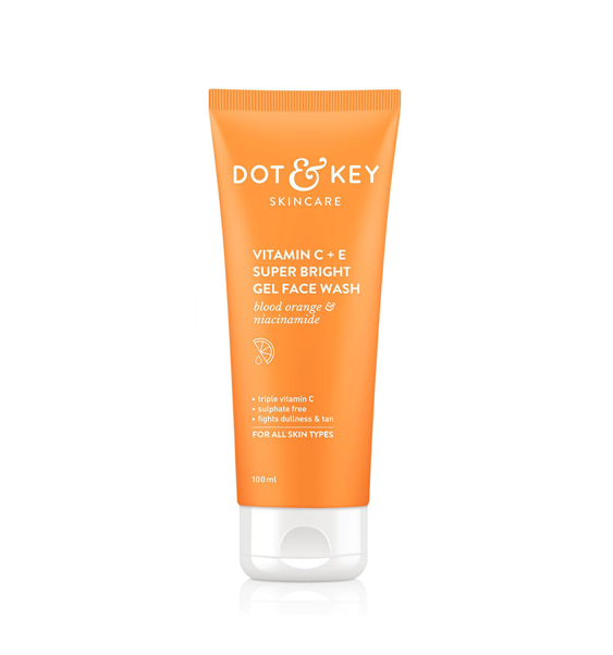 Dot & Key Vitamin C + E Super Bright Gel Face Wash 100ml - Image 1
