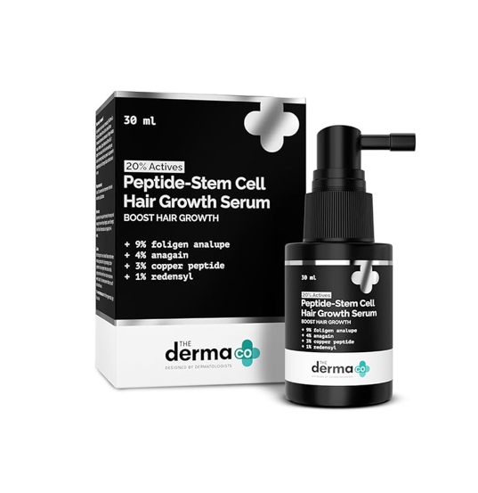The Derma Co 20% Actives Peptide-Stem Cell Hair Growth Serum 30m - Image 1