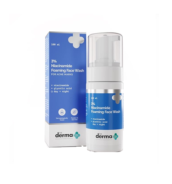 The derma Co 3% Niacinamide Foaming Daily Face Wash 100ml - Image 1