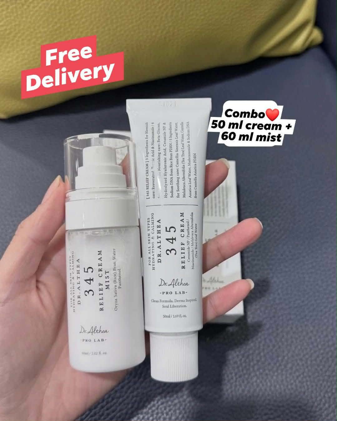 d3a81699-44a1-41a3-835c-ddac1c9349da Dr. Althea - 345 Relief Cream 50 ML + Mist 60 ML COMBO Set - Image 1